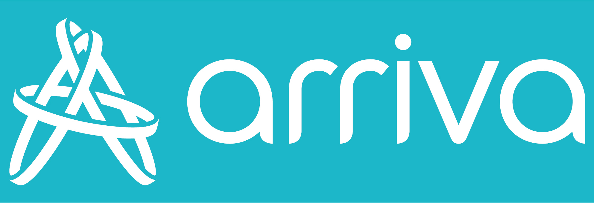 Arriva logo – wit op blauw Edudrive